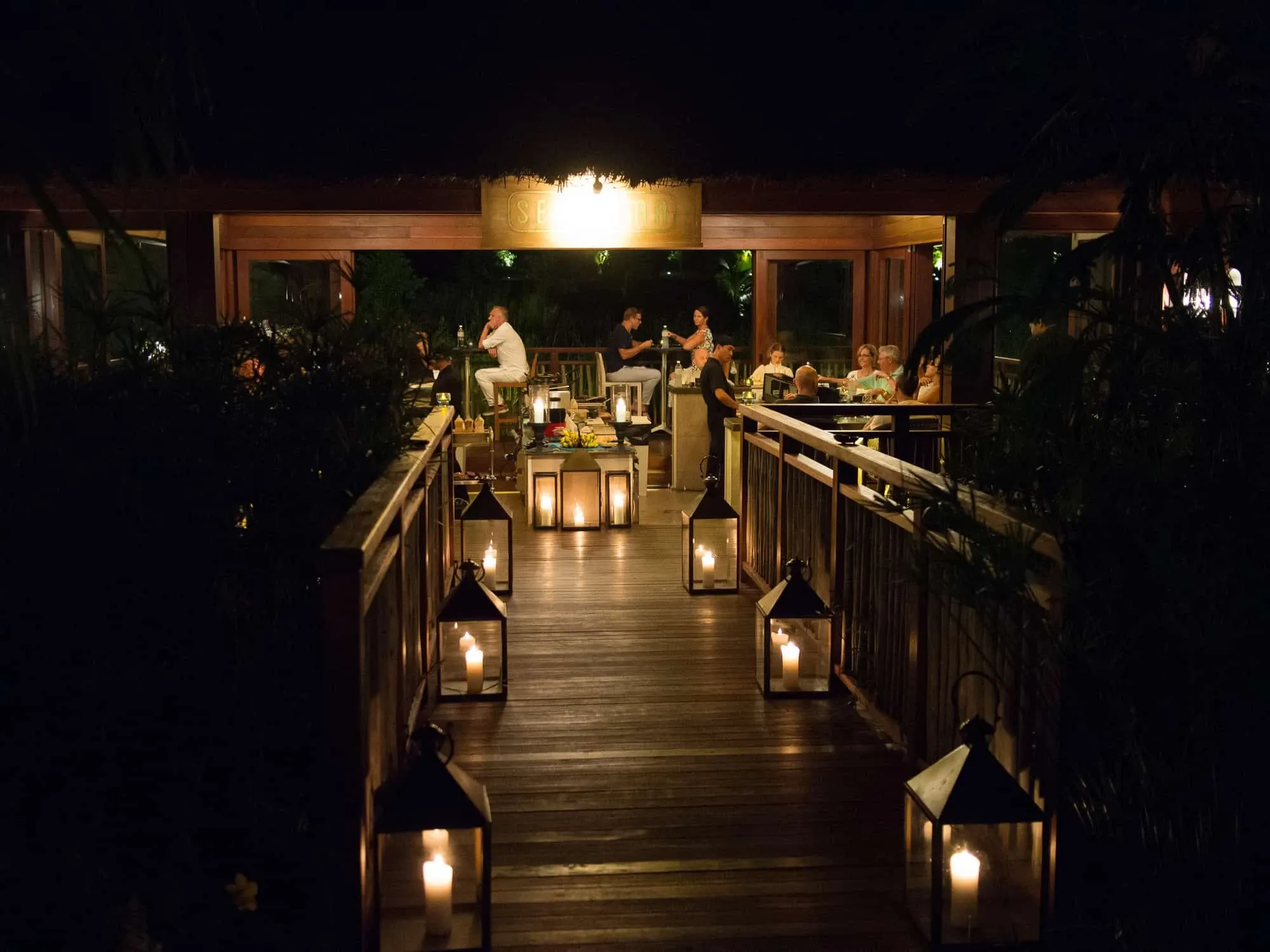Seyshima im H-Resort von Außen auf Mahe Seychellen