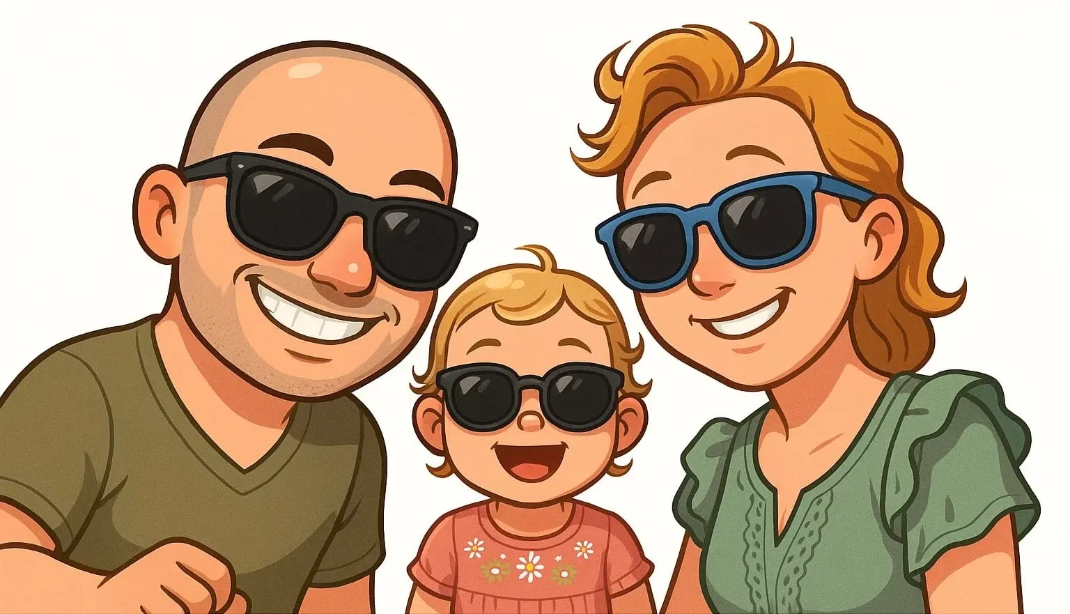 Sandra, Stephan und ihre Tochter