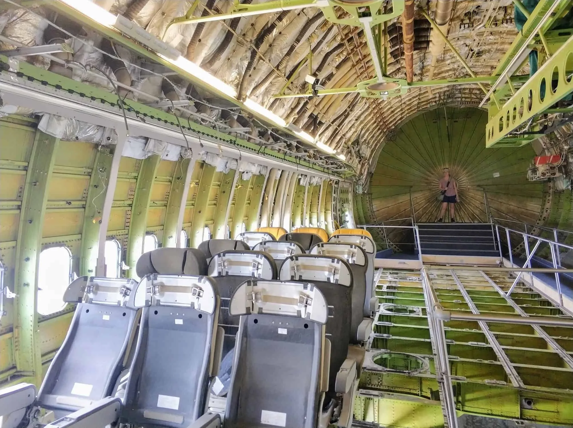 Heckbereich der Boeing 747 im Technikmuseum in Speyer