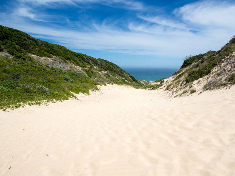 Sanddüne im Robberg Nature Reserve