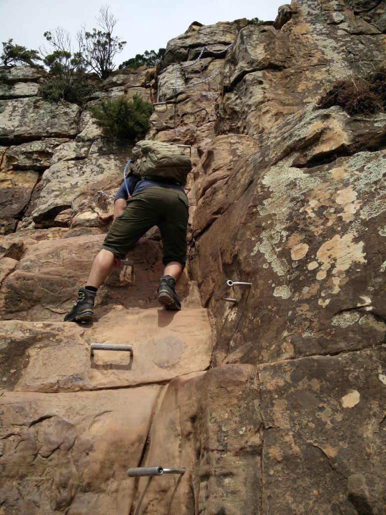 Kletterpartie am Lion's Head in Kapstadt Südafrika