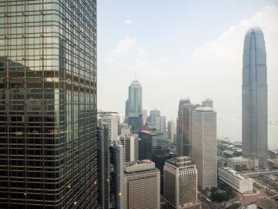 Ausblick vom Bank of China Tower in Hongkong