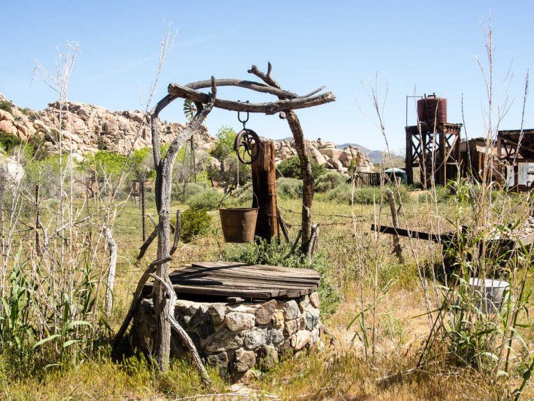 Brunnen auf der Keys Ranch im Joshua Tree Nationalpark