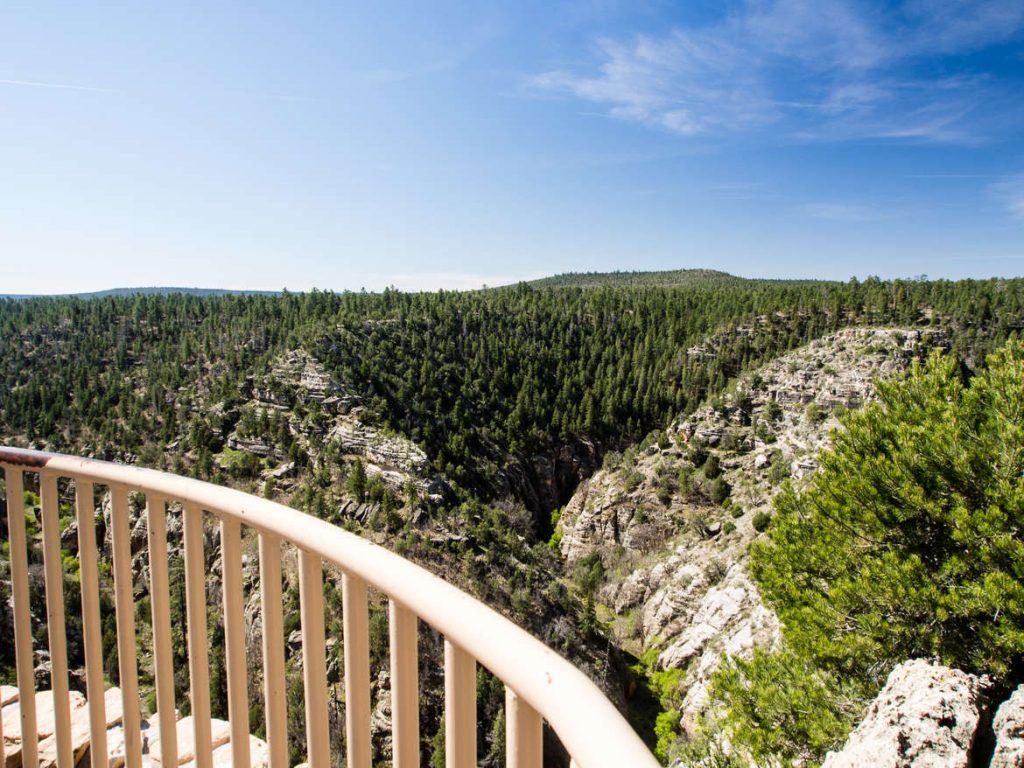 Walnut Canyon bei Flagstaff, Rim Trail