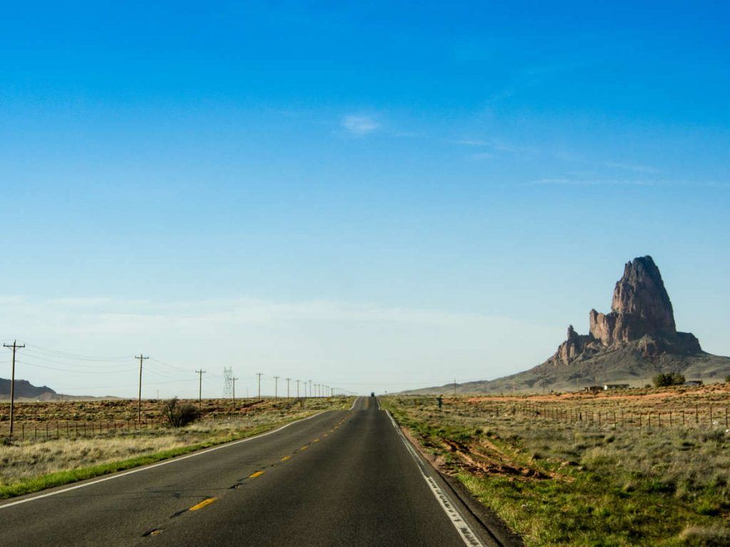 Straße Richtung Monument Valley