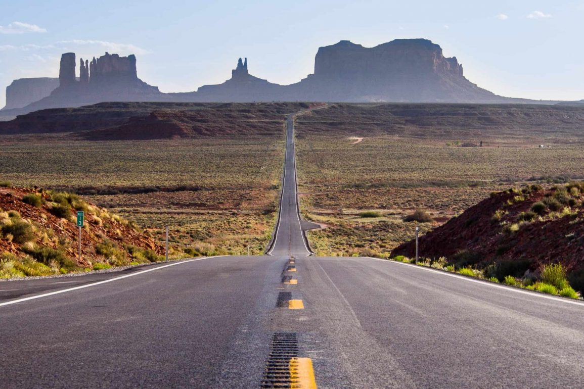 Forrest Gump Point, Blick auf Monument Valley in Arizona