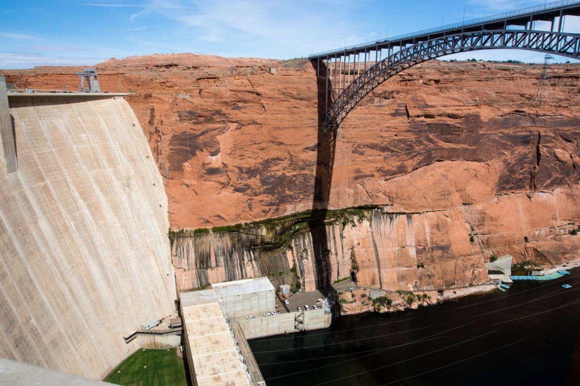 Glen Canyon Dam in Page, Arizona