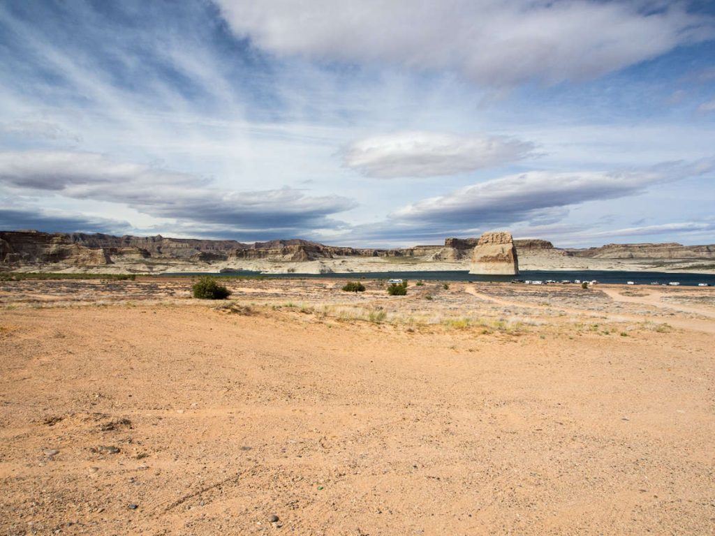 Lone Rock Beach in der Nähe von Page, Arizona