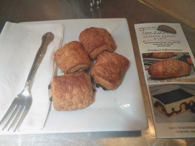 Schokocroissants in der Forscher German Bakery