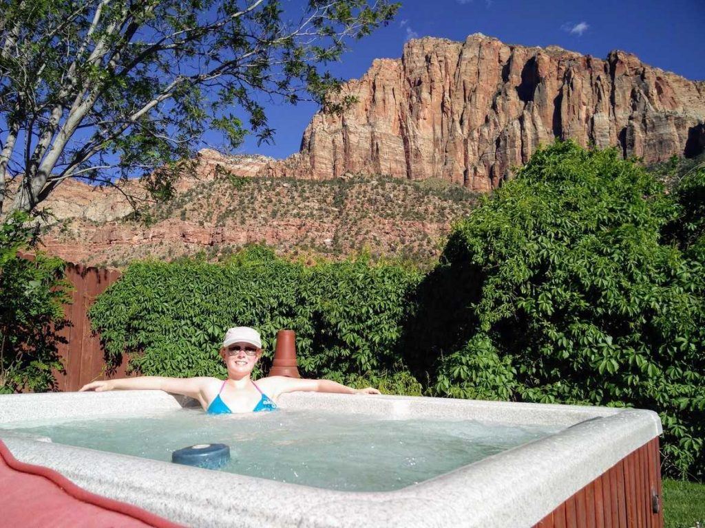 Garten der Unterkunft Harvest House in Springdale am Zion Nationalpark