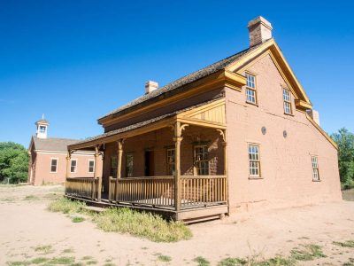 Gebäude in der Ghosttown Grafton in der Nähe vom Zion Nationalpar