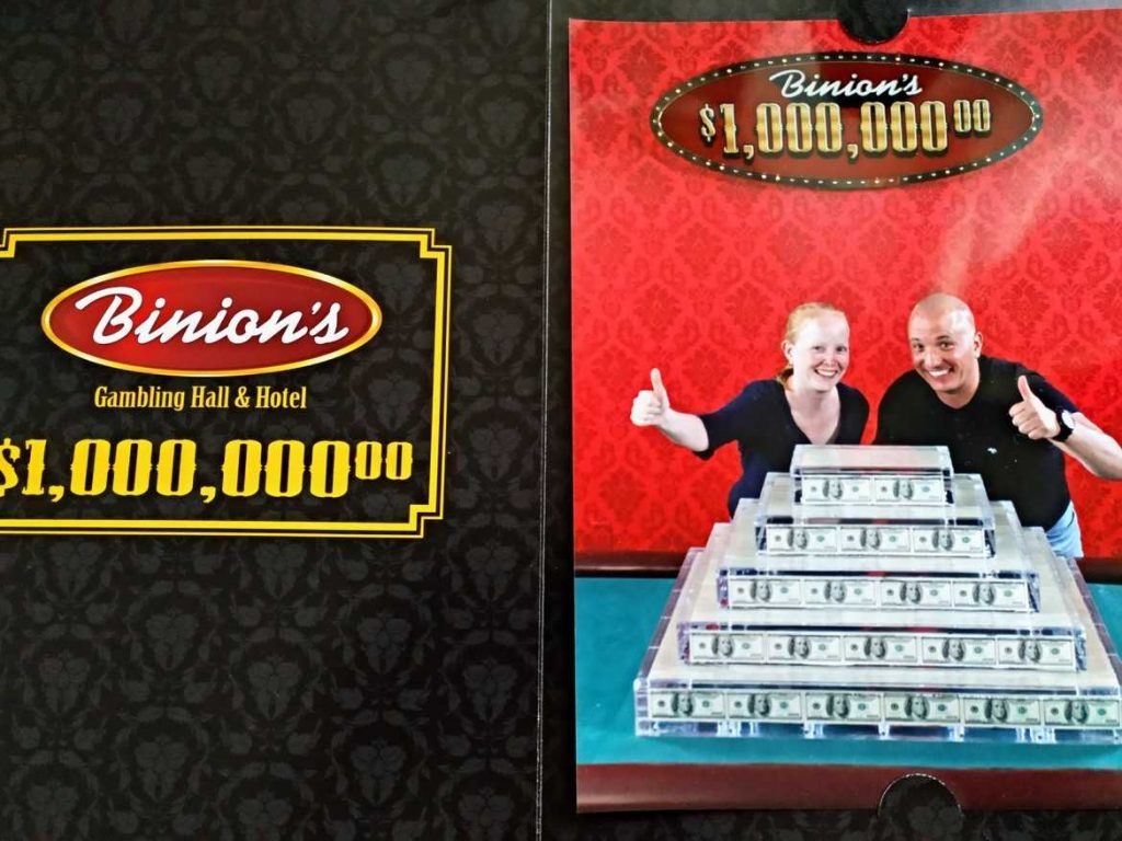 Foto im Binions 1 Mio. Dollar