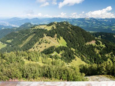 Aussicht Roßfeldpanoramastraße in Berchtesgaden am Purtscheller Haus