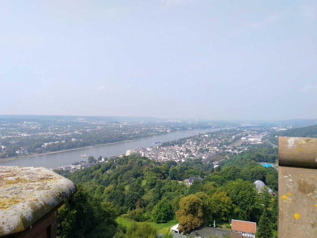 Aussicht vom Turm Schloss Drachenburg in Königswinter