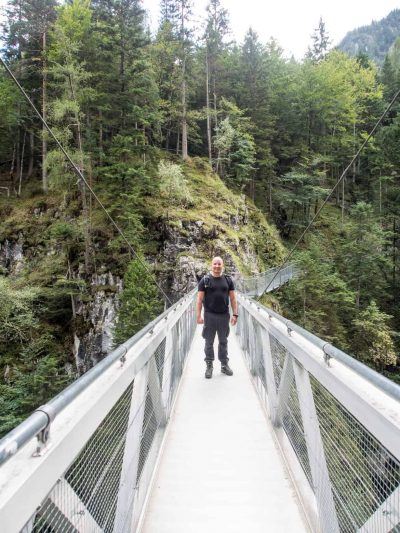 Brücke beim Leutaschklamm in Deutschland