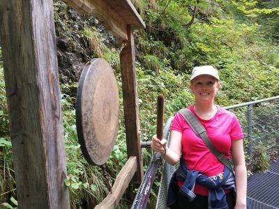 Gong am Klammsteig am Leutaschklamm