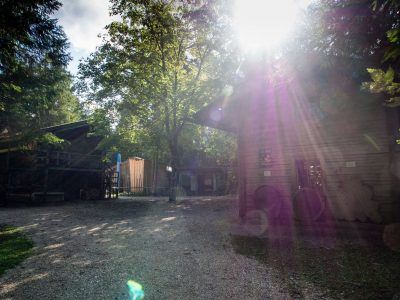 Holzknechtmuseum am späten Nachmittag in Ruhpolding