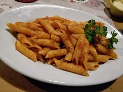 Penne Arrabbiata im Piccolo Toscana in Oberammergau