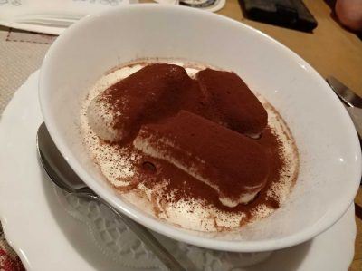 Portion Tiramisu im Piccolo Toscana in Oberammergau