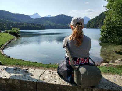 Blick über den schönen Alpsee in Bayern