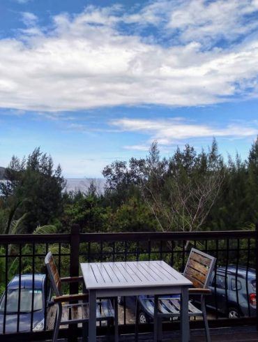 tolle Aussicht beim Pasquiere Restaurant auf Praslin Seychellen