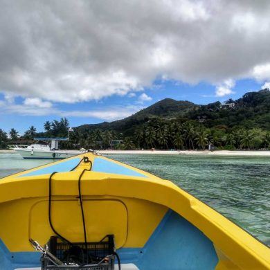 Bootsfahrt von Praslin nach Curieuse Seychellen