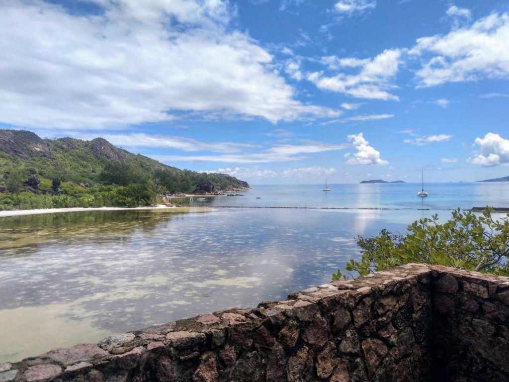 Aussichtspunkt auf Curieuse Seychellen