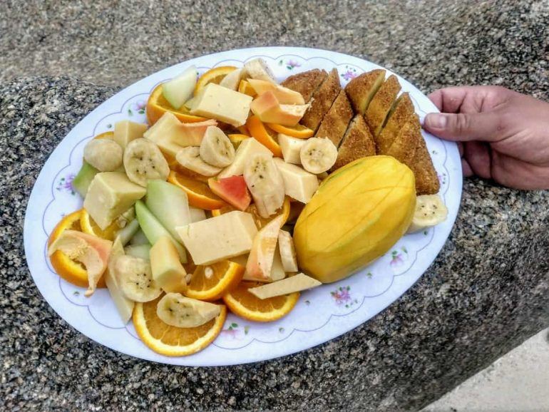 Lunch an der Anse Marron auf La Digue Seychellen