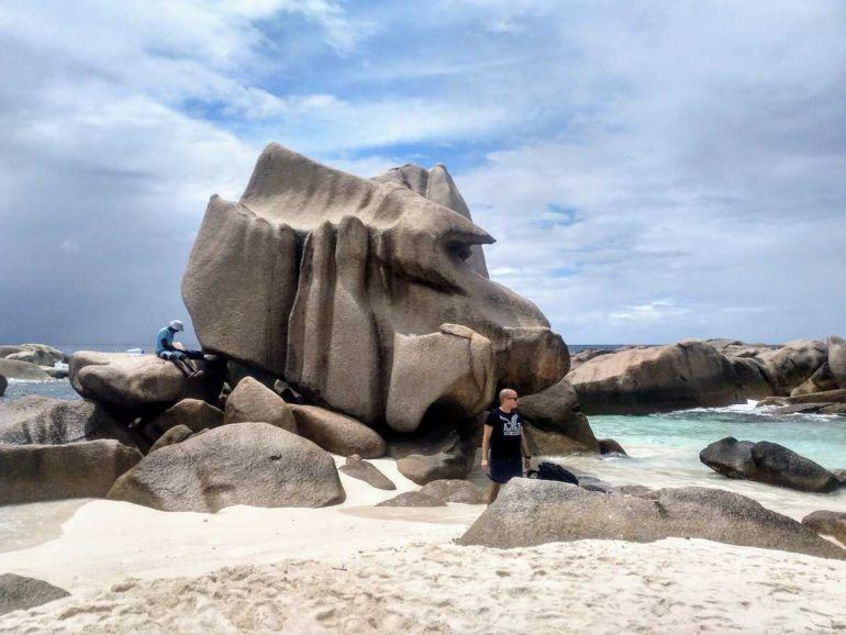 Anse Marron auf La Digue Seychellen