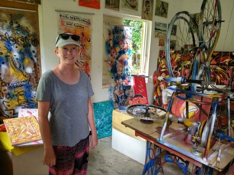 im Künstlerhaus Craft Village Mahe Seychellen