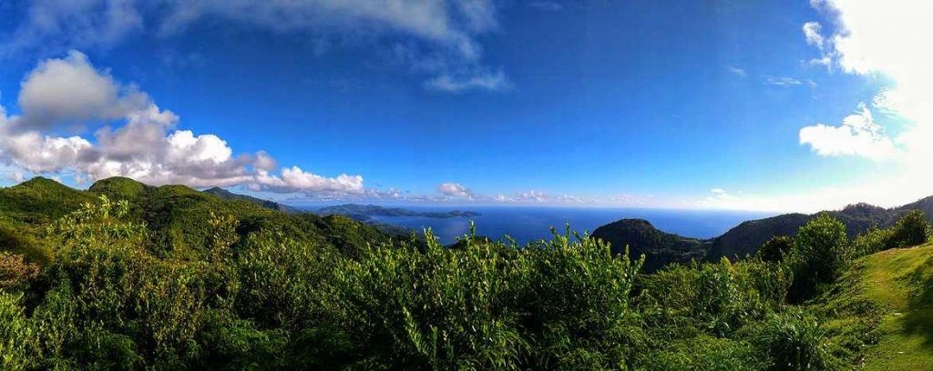 Panorama über Mahe von der Mission Lodge aus Seychellen