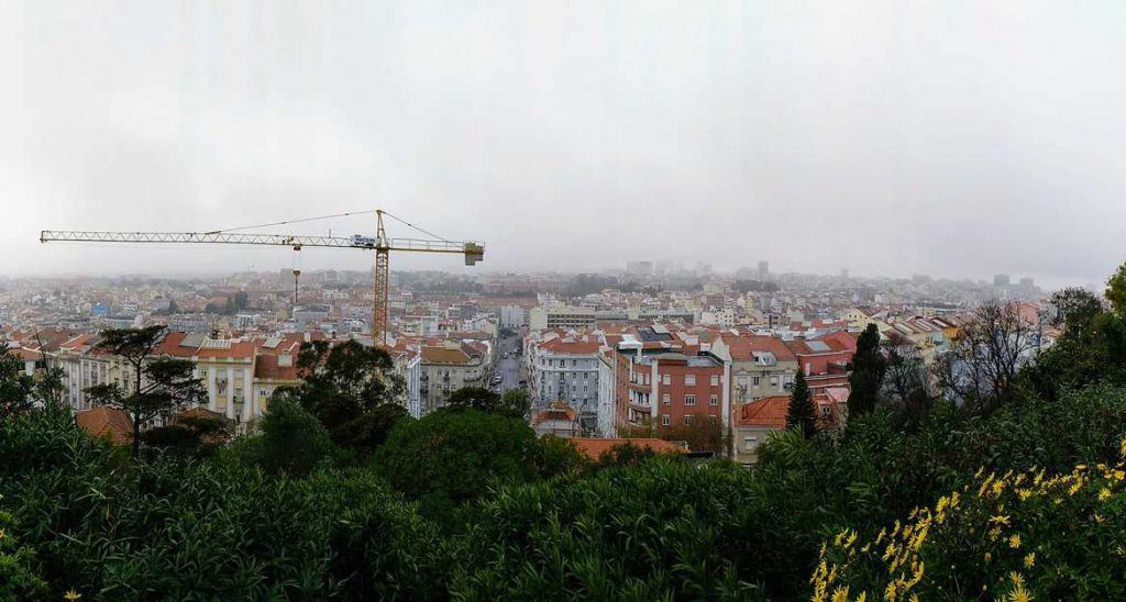 Aussichtspunkt in Lissabon Portugal