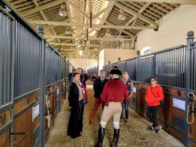 Stalltrakt der Hofreitschule in Belem Lissabon Portugal