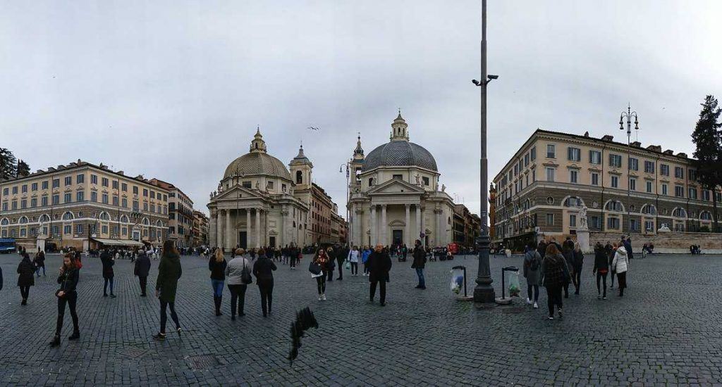 Piazza del Popolo in Rom Italien