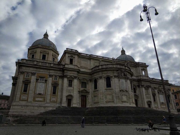 Außen Basilica Papale di Santa Maria Maggiore in Rom Italien