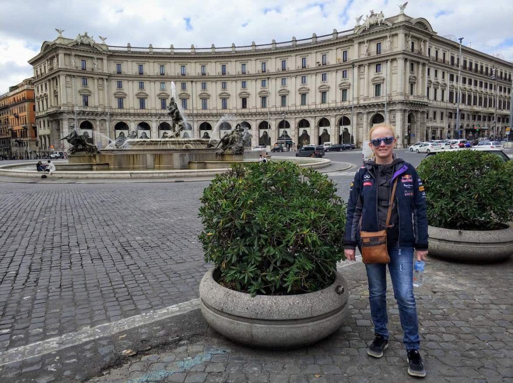 Piazza della Repubblica in Rom Italien