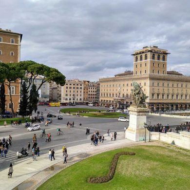 tolle Sicht auf die Straßen von Rom Italien