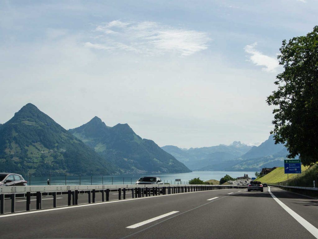 Autobahn in der Schweiz