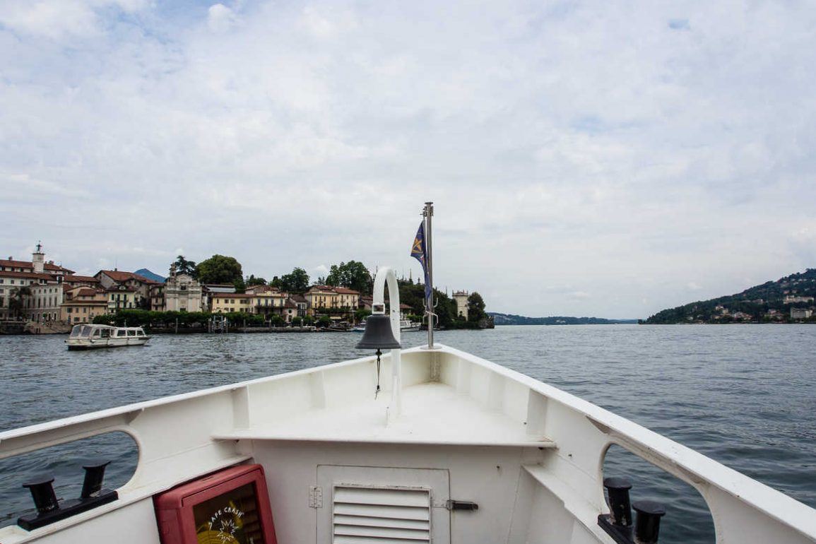 Fähre zur Isola Bella am Lago Maggiore in Italien