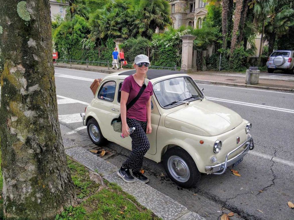 alter Fiat 500 in Stresa am Lago Maggiore in Italien