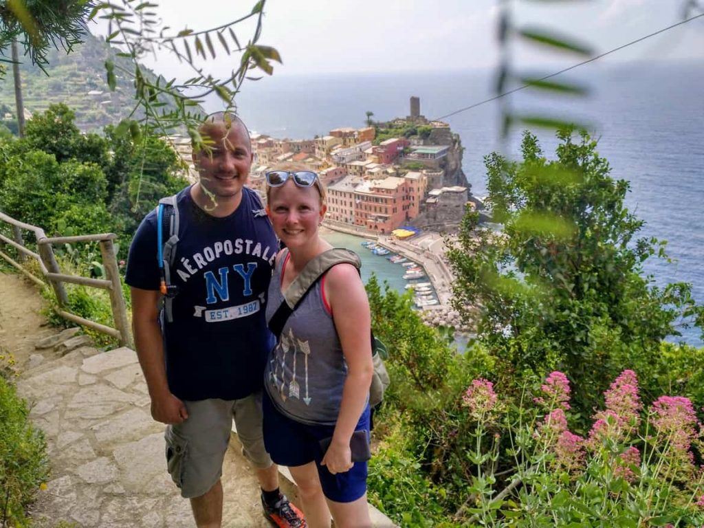 Blick auf Vernazza im Cinque Terre Italien