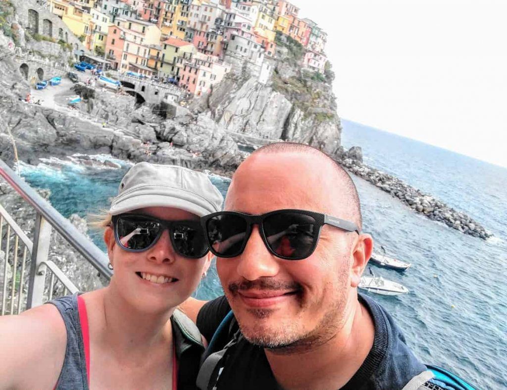 Blick auf Manarola im Cinque Terre in Italien