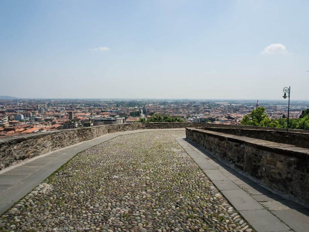 Stadtmauer in Bergamo Italien