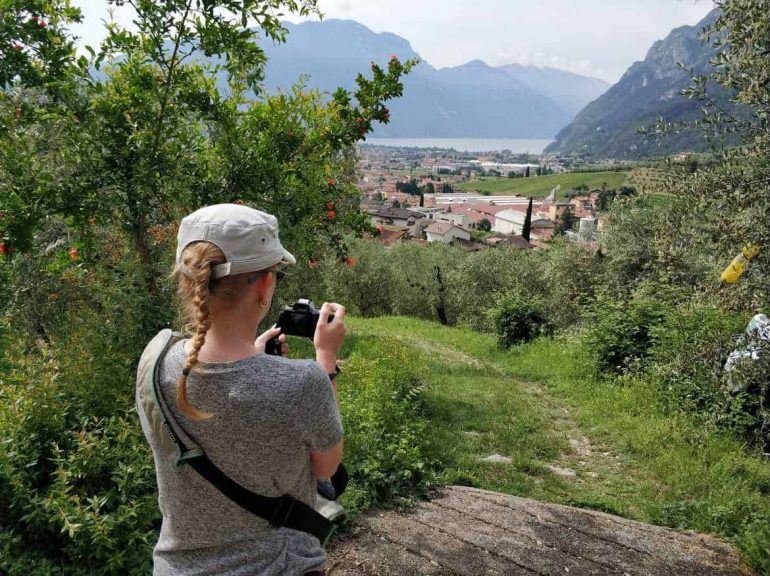 Blick auf den Gardasee Italien