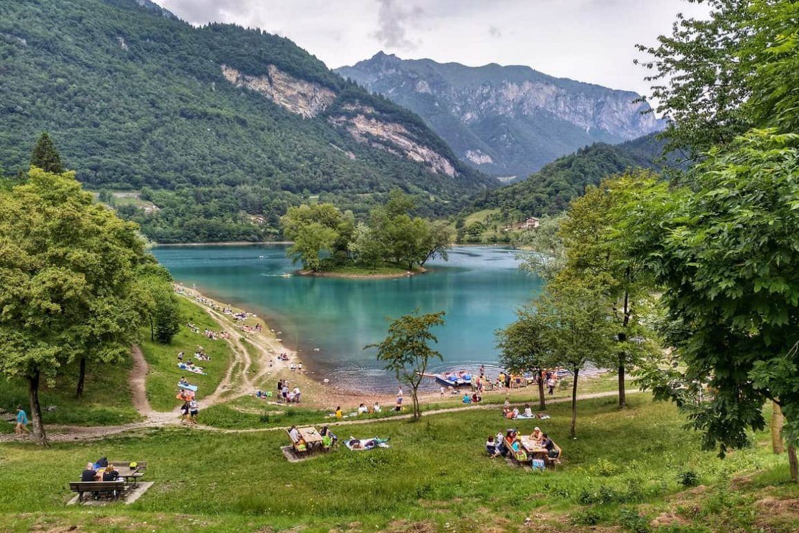 Lago di Tenno in Italien