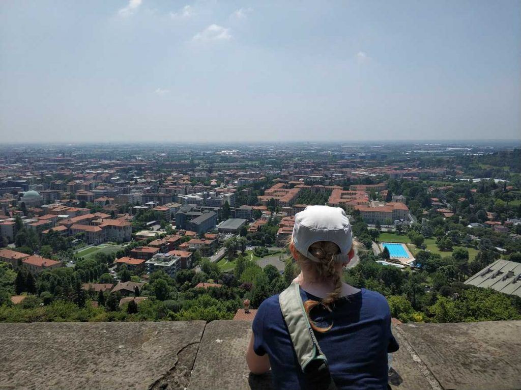 Blick über Bergamo Italien