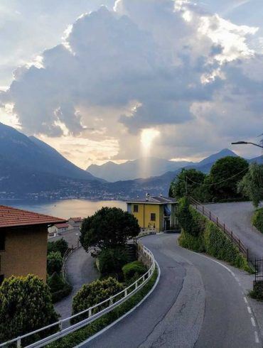 Blick auf den Lago di Como in Italien