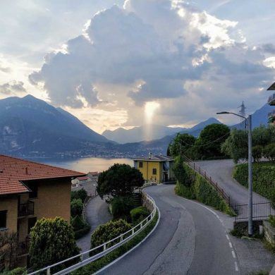 Blick auf den Lago di Como in Italien