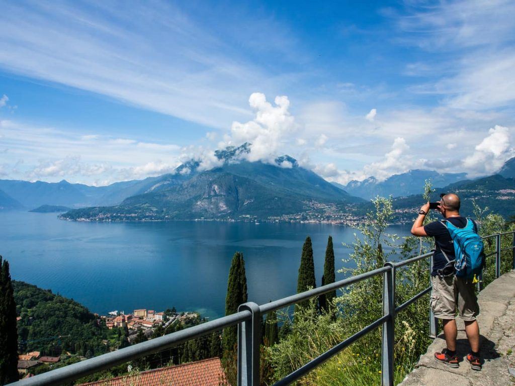 Stephan beim Fotografieren am Comer See Italien