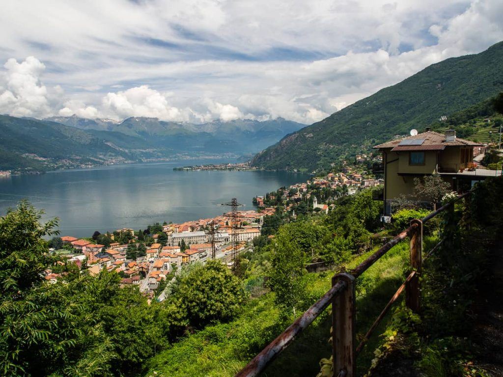 Blick auf Lago di Como Italien